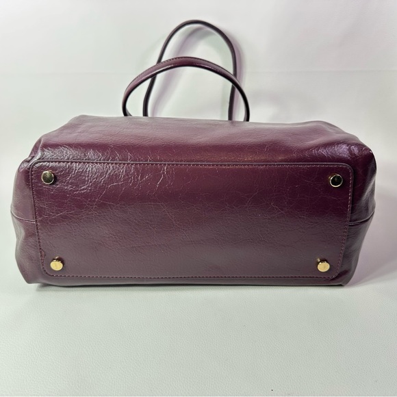 NEW Women’s INC International Concepts Odette Plum Red Glaze Burgundy Tote Bag - Picture 3 of 5